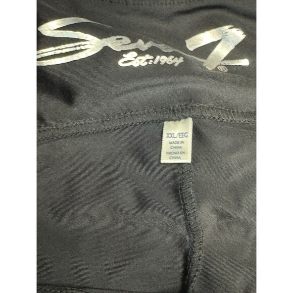 Seven Black Faux Leather Leggings Plus‎ Size XXL High Waist Size Edgy Clubwear - Picture 6 of 8